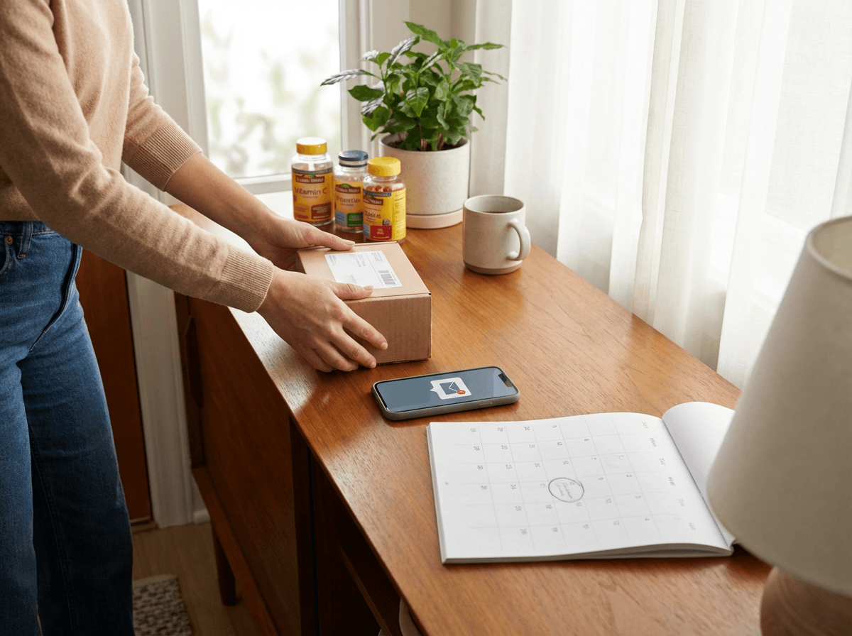 Delivery and refill support setup at home