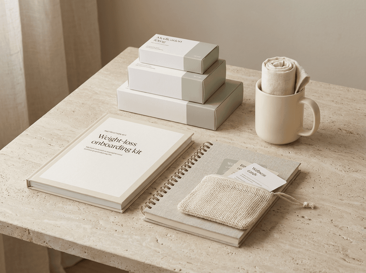 Medication onboarding kit and instructions