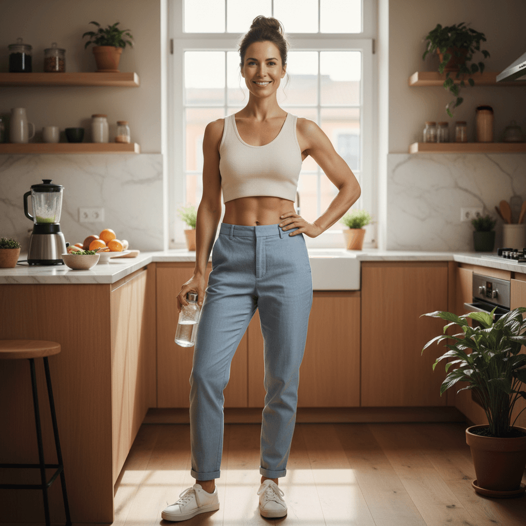 Lifestyle image representing visible progress after starting a weight-loss plan