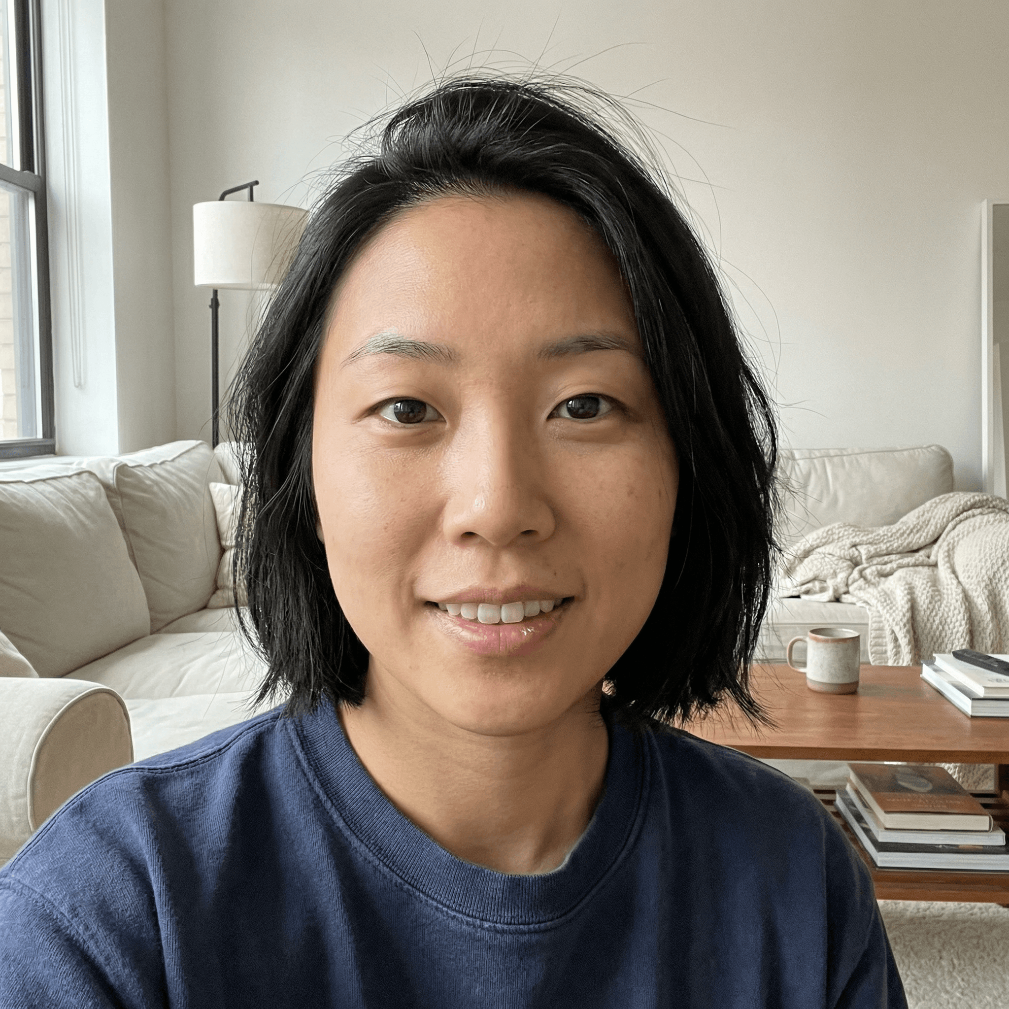 Indoor lounge portrait for review